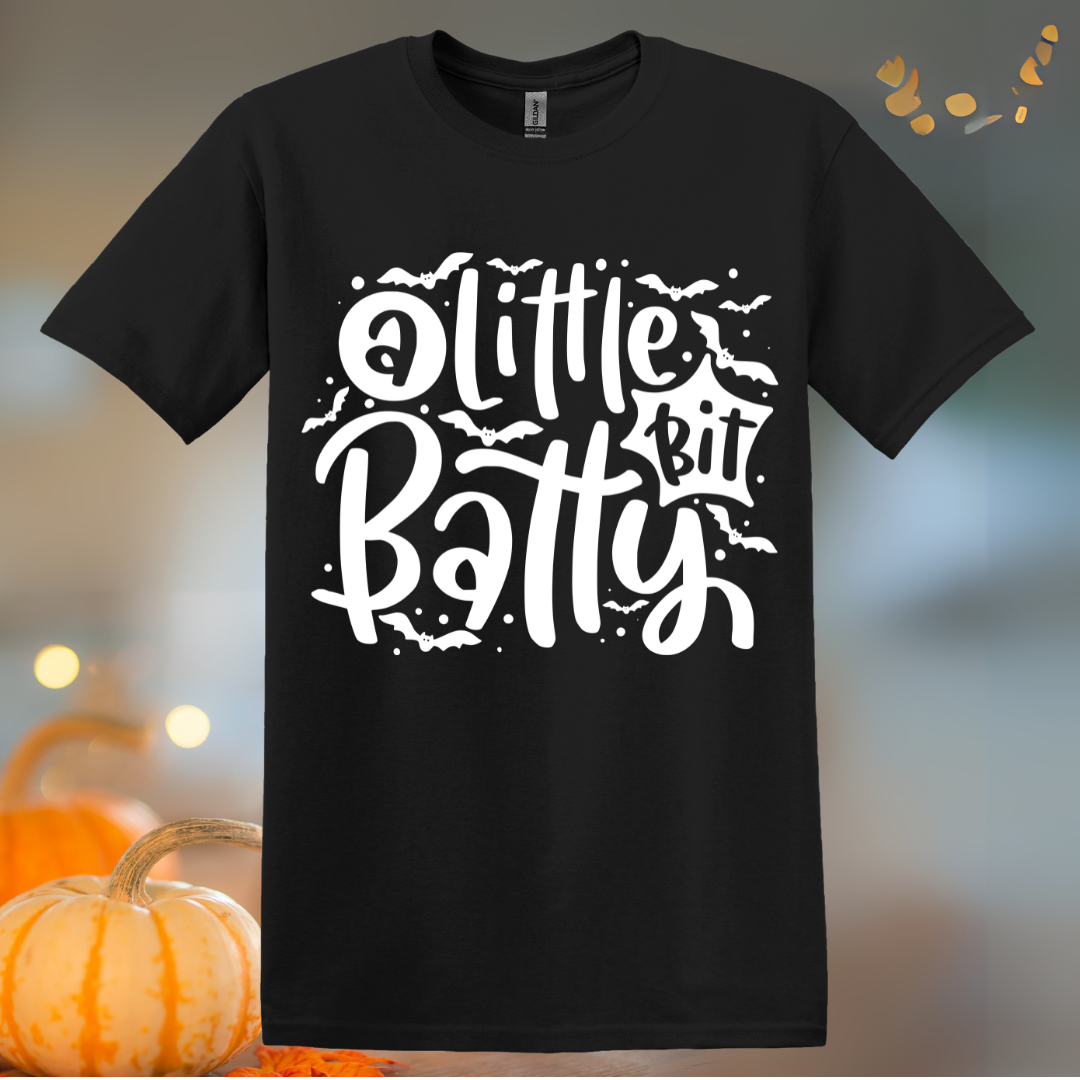 Little Bit Batty Halloween T-Shirt