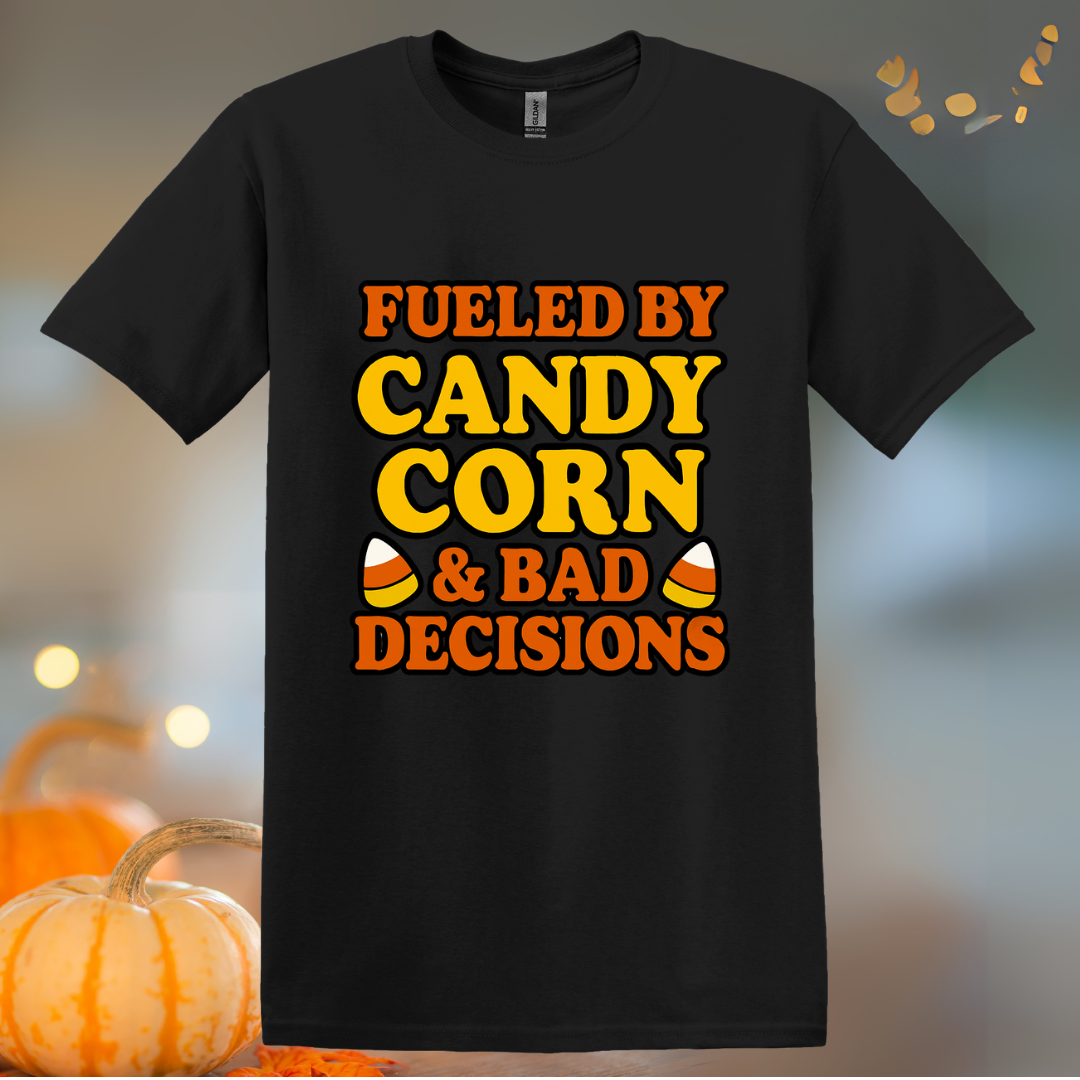 Fueled by Candy Corn Halloween T-Shirt