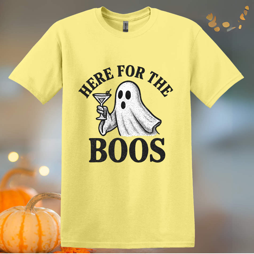 Here for the Boos Martini Halloween T-Shirt
