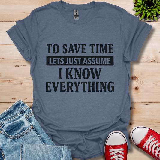 To Save Time T-Shirt