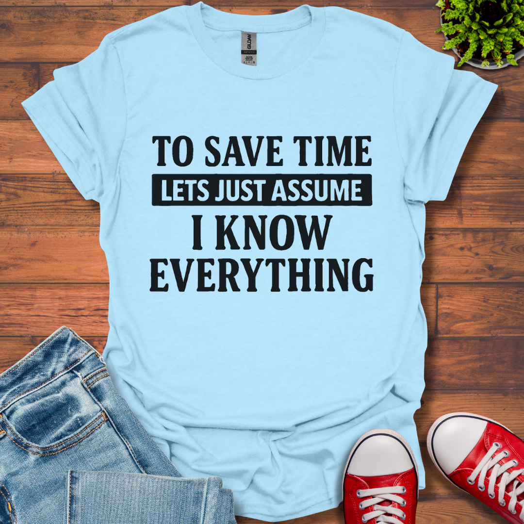To Save Time T-Shirt