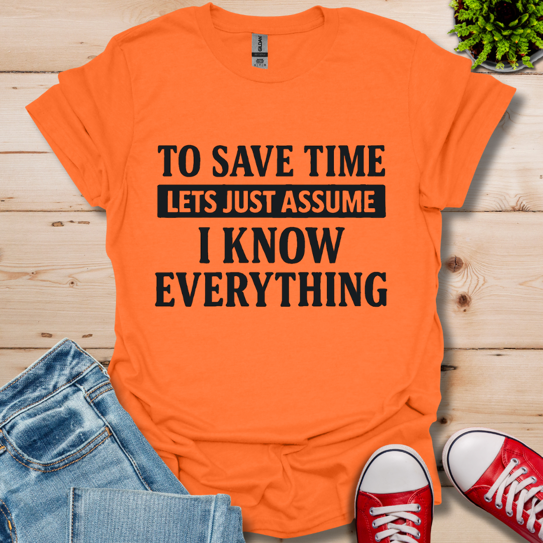 To Save Time T-Shirt