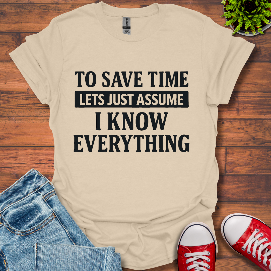 To Save Time T-Shirt