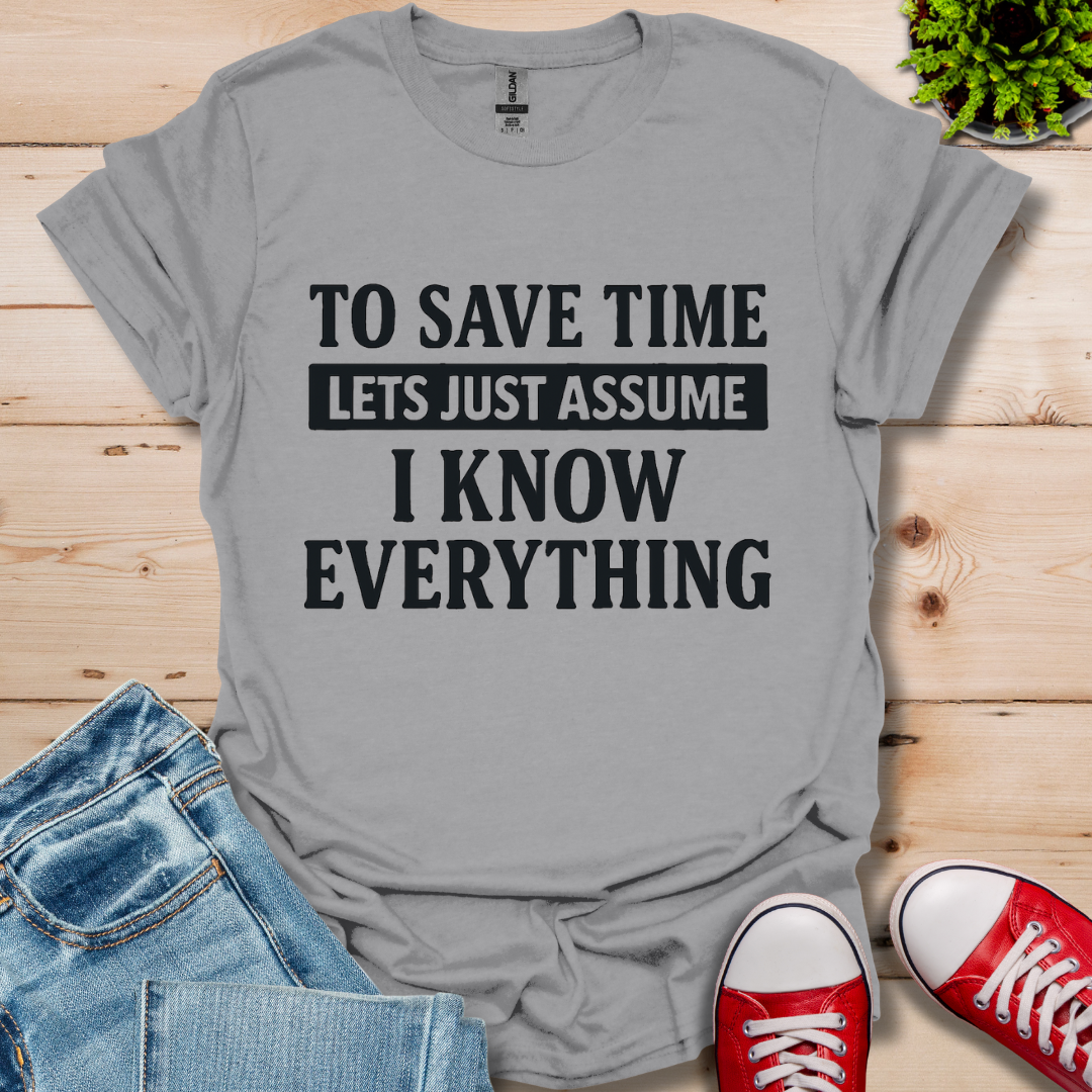 To Save Time T-Shirt