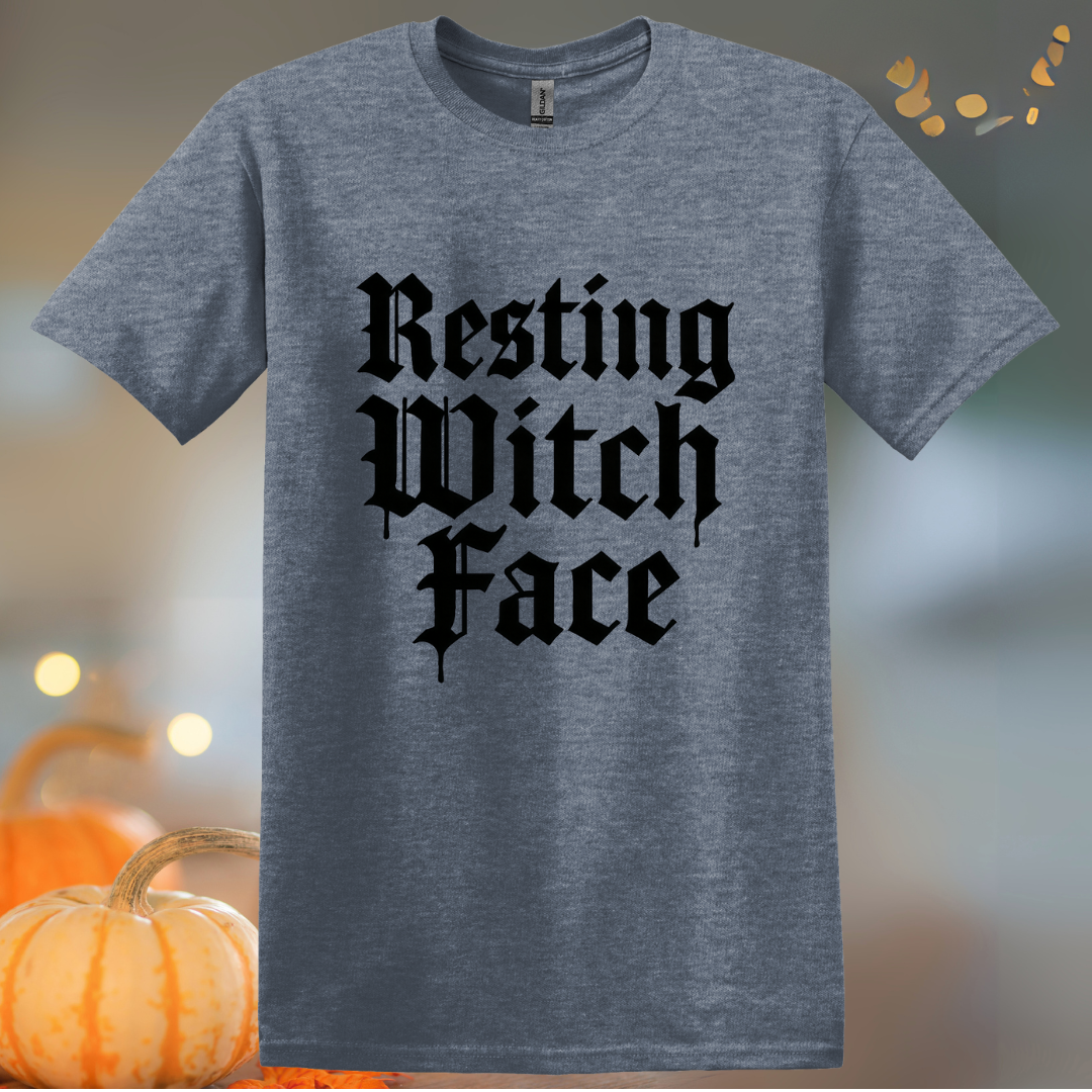 Resting Witch Face Halloween T-Shirt