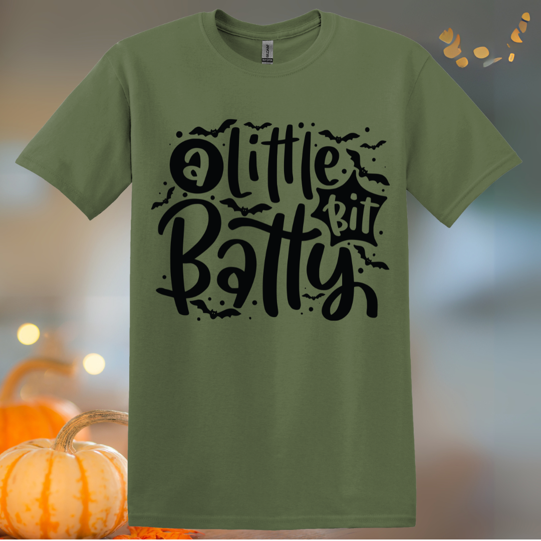 Little Bit Batty Halloween T-Shirt