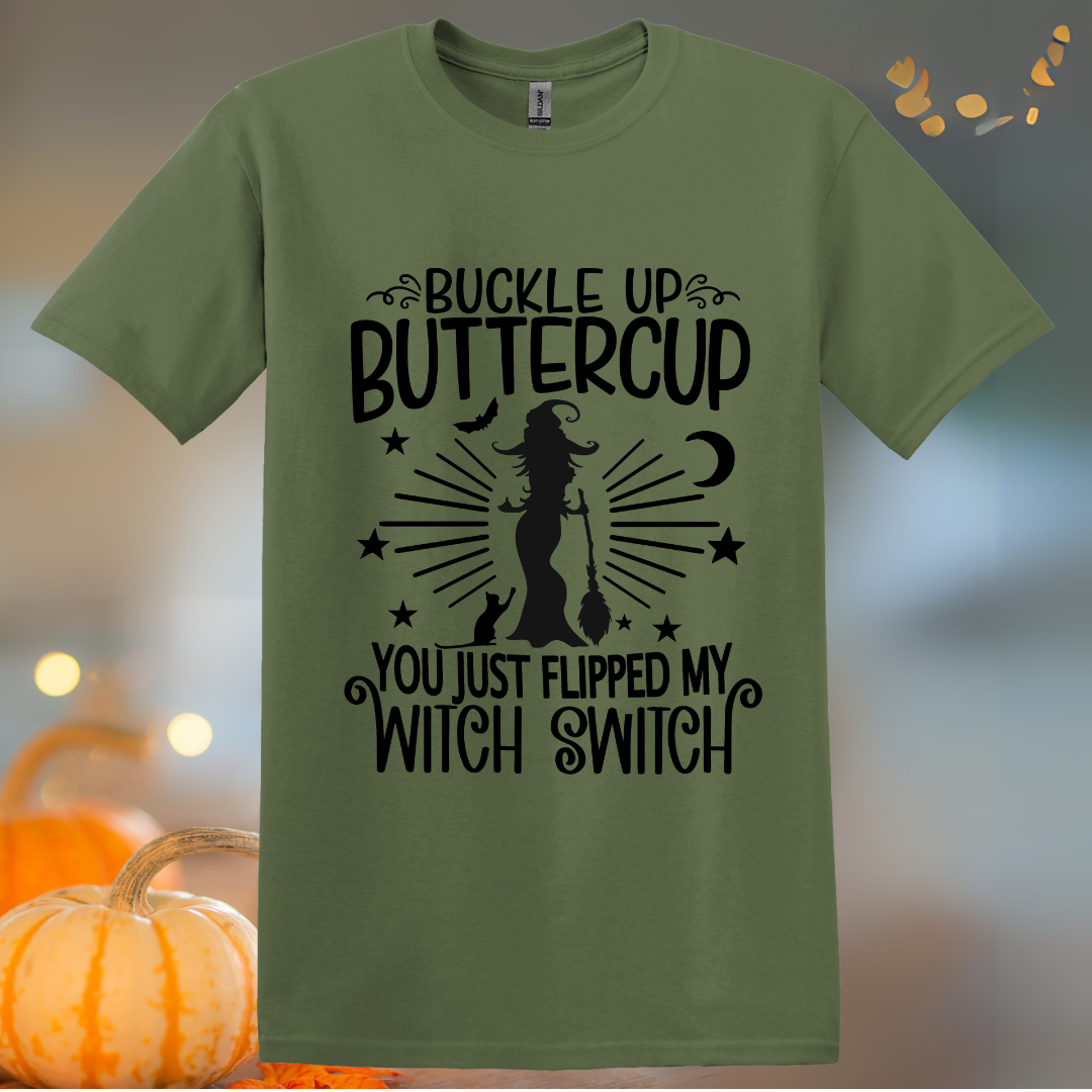 Buckle Up Buttercup Halloween T-Shirt