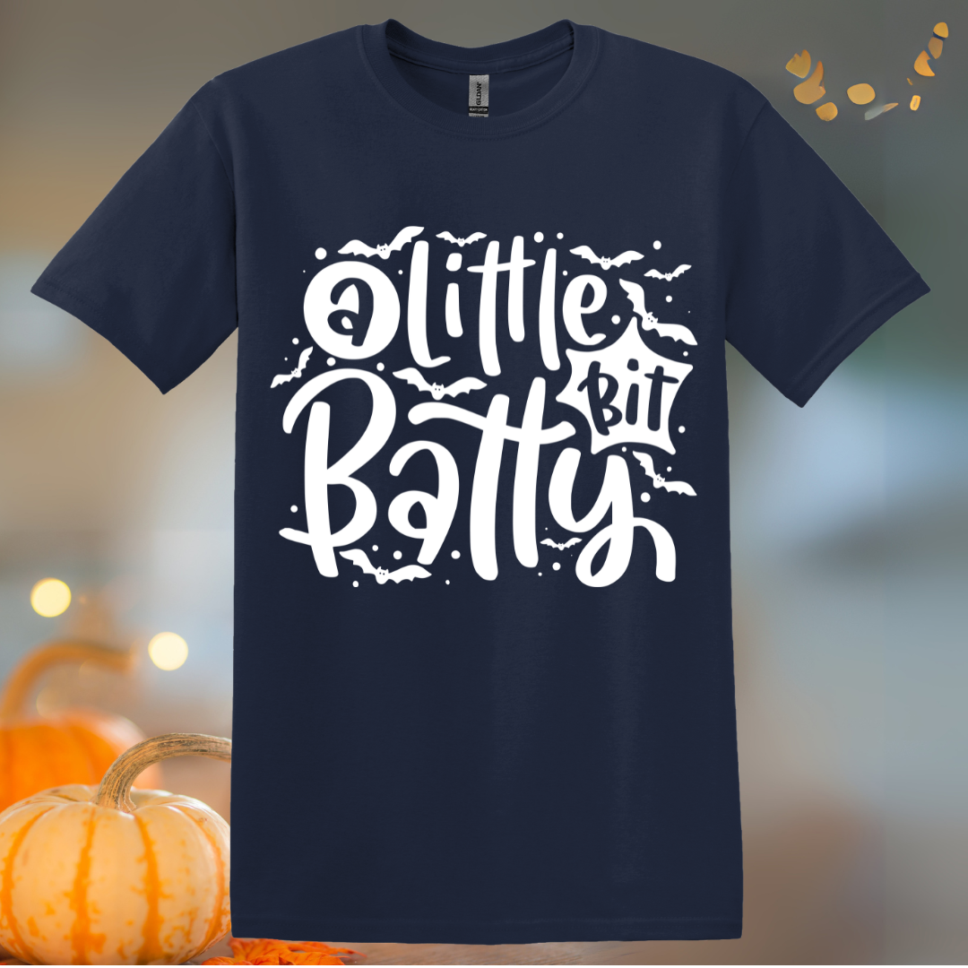 Little Bit Batty Halloween T-Shirt