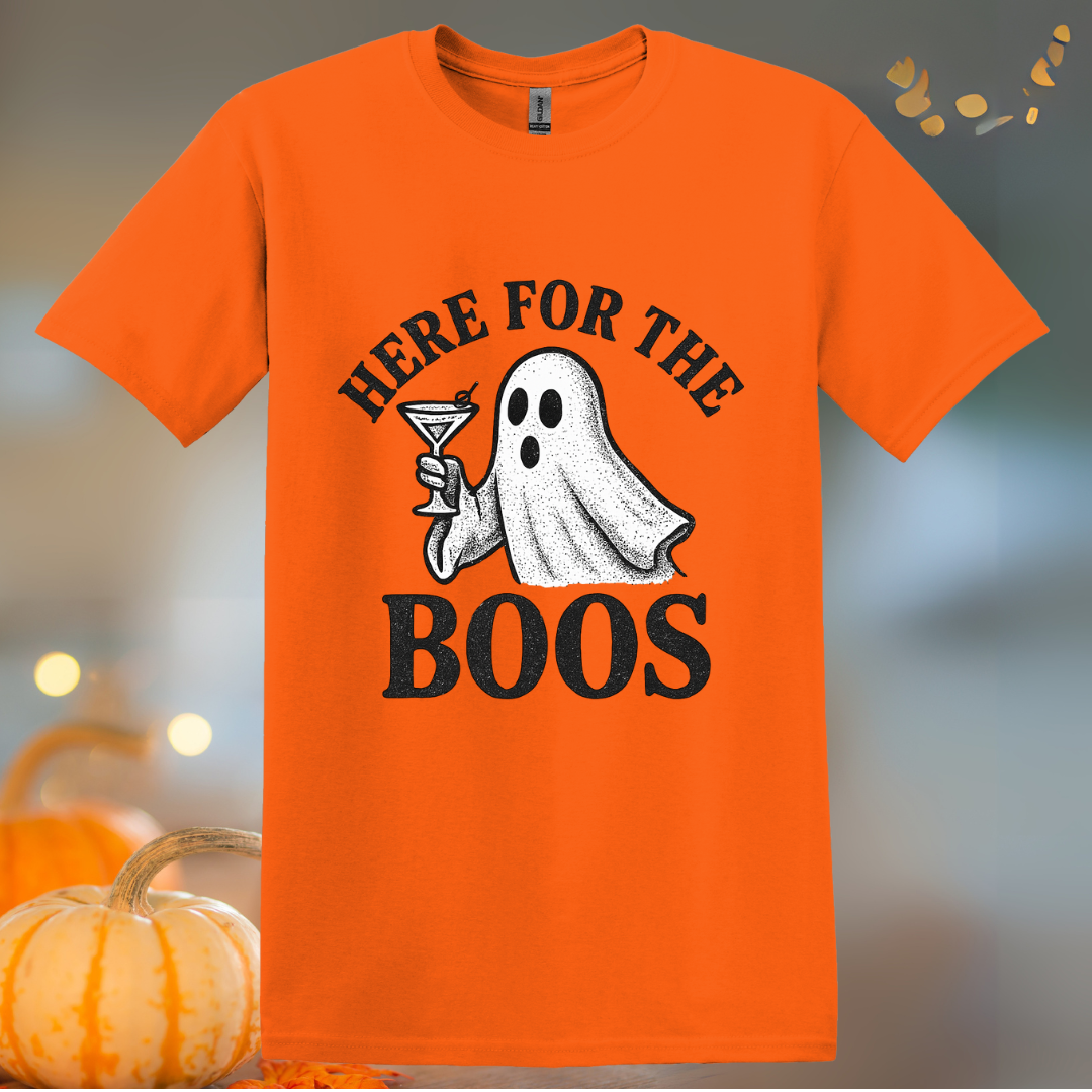 Here for the Boos Martini Halloween T-Shirt