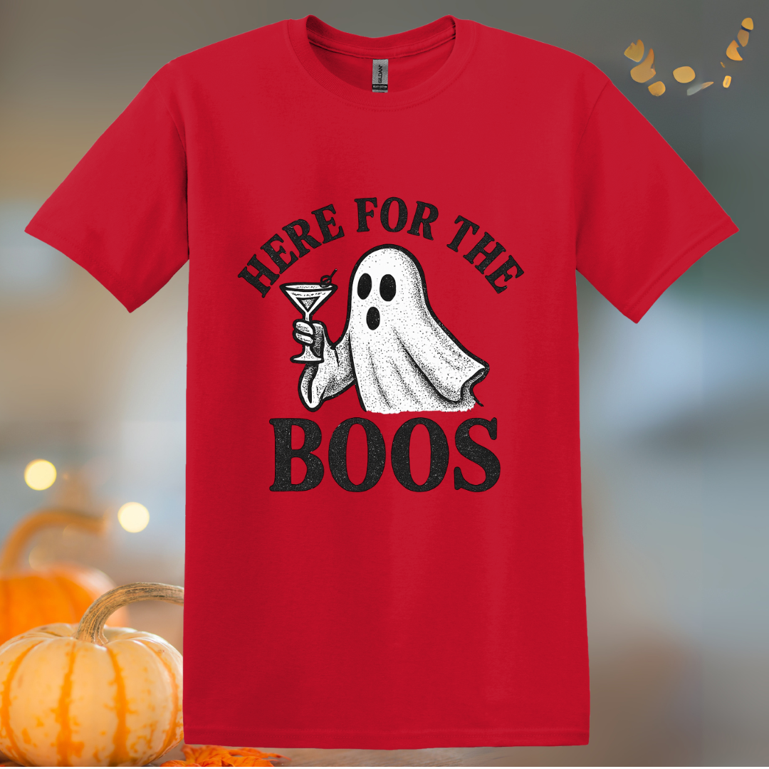 Here for the Boos Martini Halloween T-Shirt