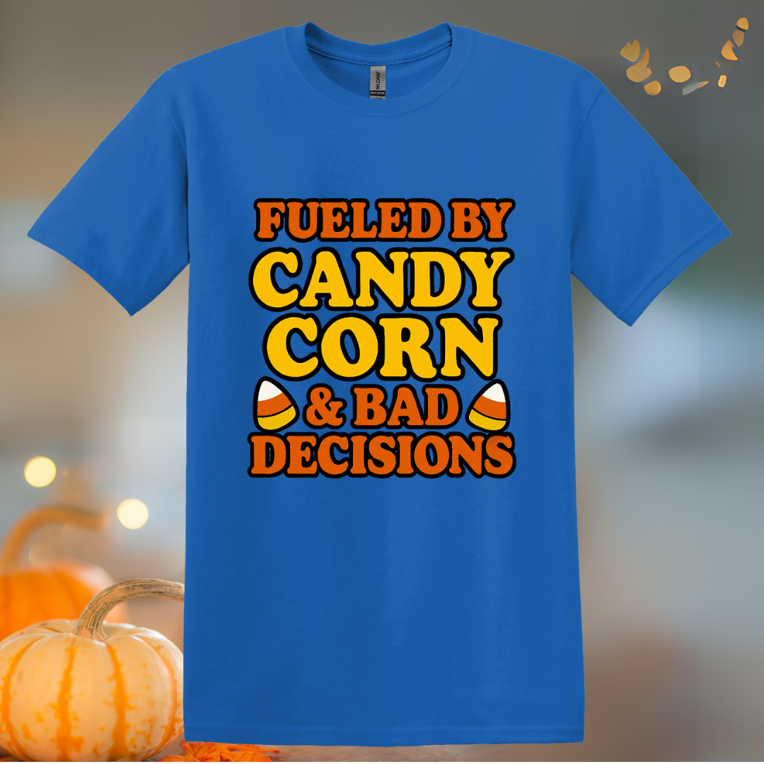 Fueled by Candy Corn Halloween T-Shirt