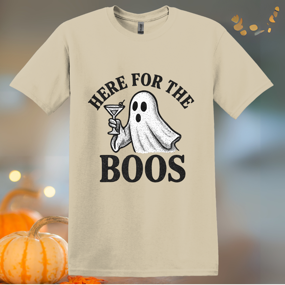 Here for the Boos Martini Halloween T-Shirt