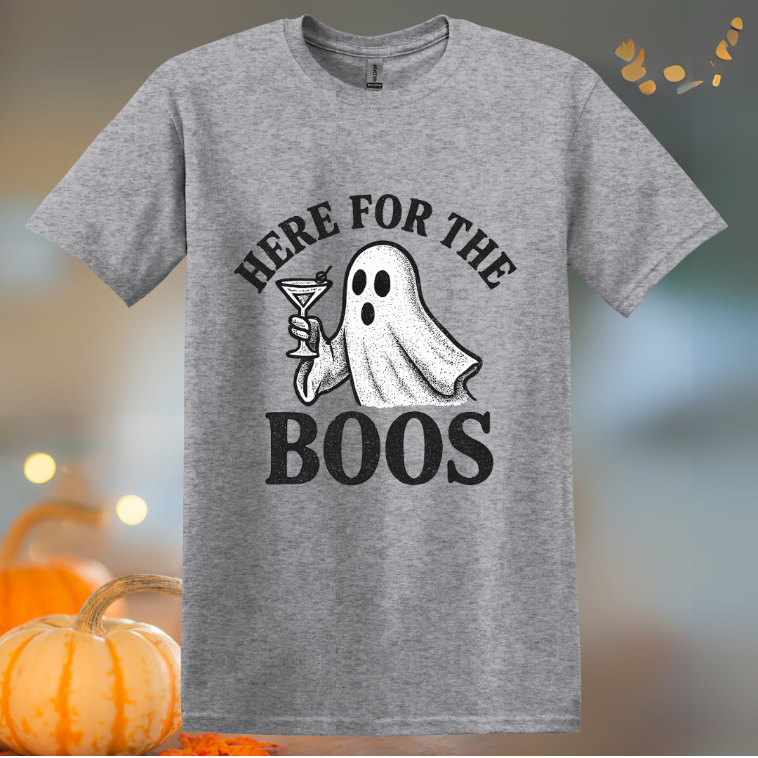 Here for the Boos Martini Halloween T-Shirt