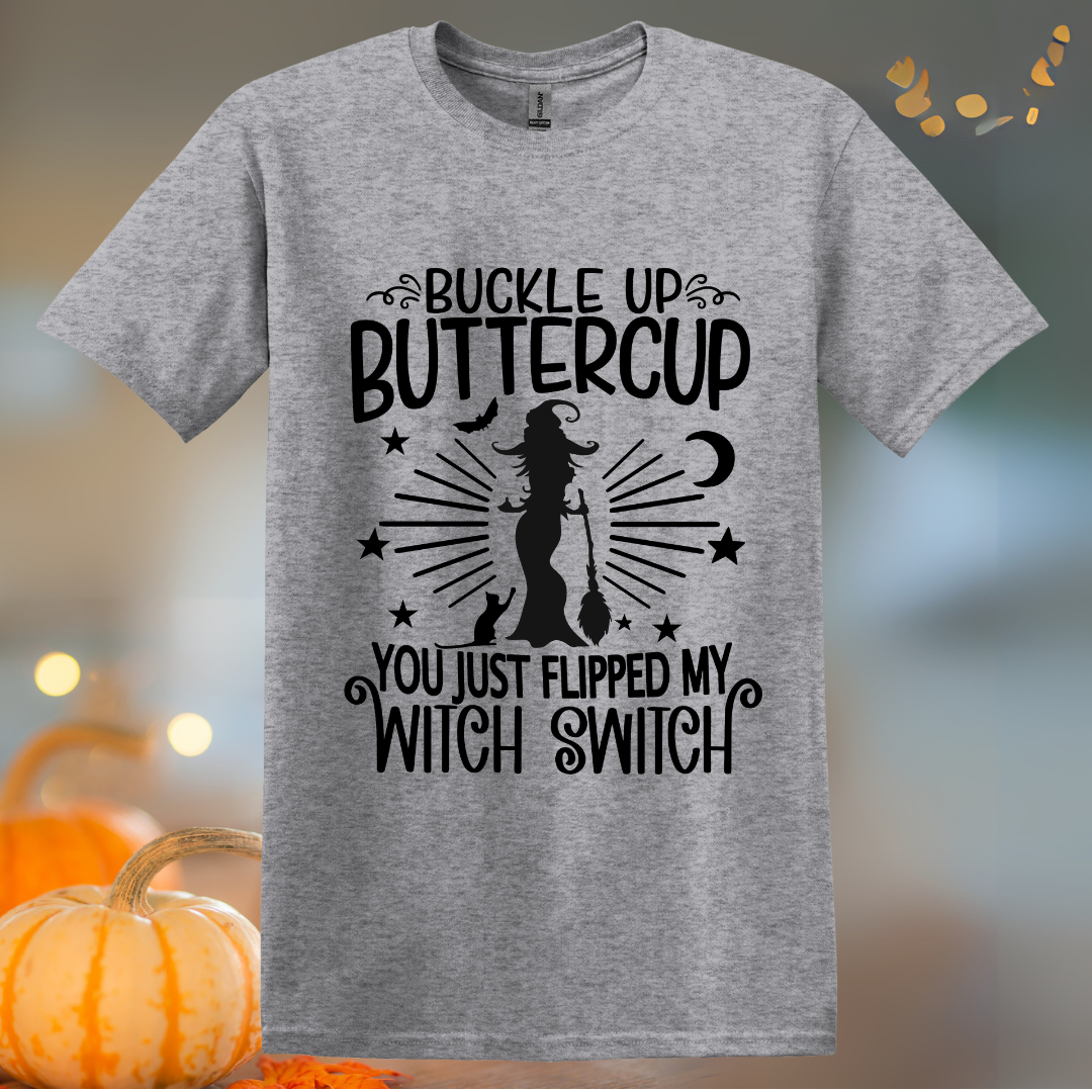 Buckle Up Buttercup Halloween T-Shirt