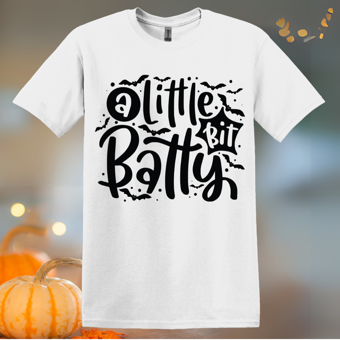 Little Bit Batty Halloween T-Shirt