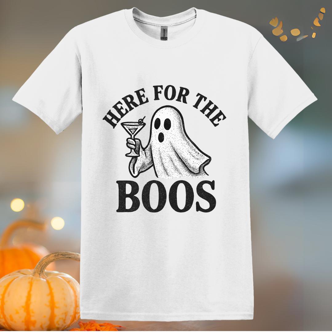 Here for the Boos Martini Halloween T-Shirt