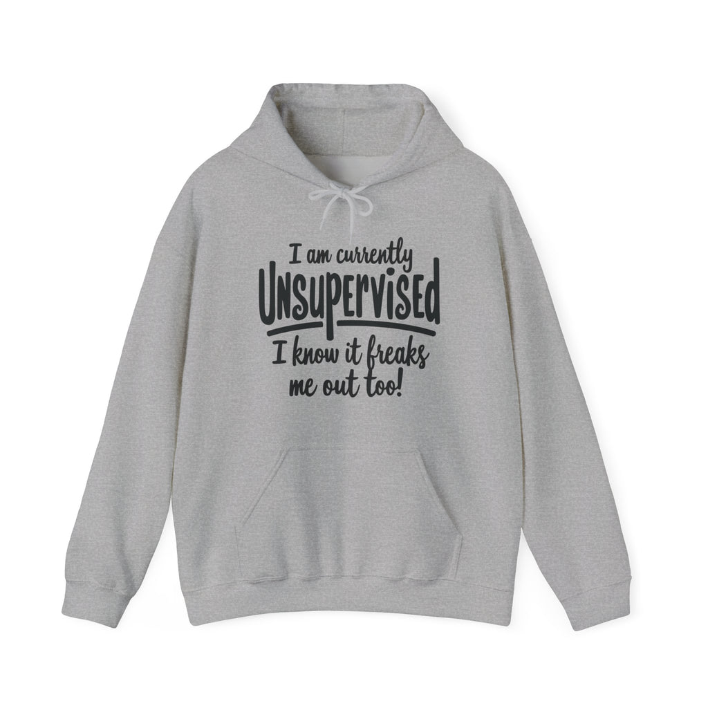 Currently Unsupervised Hoodie