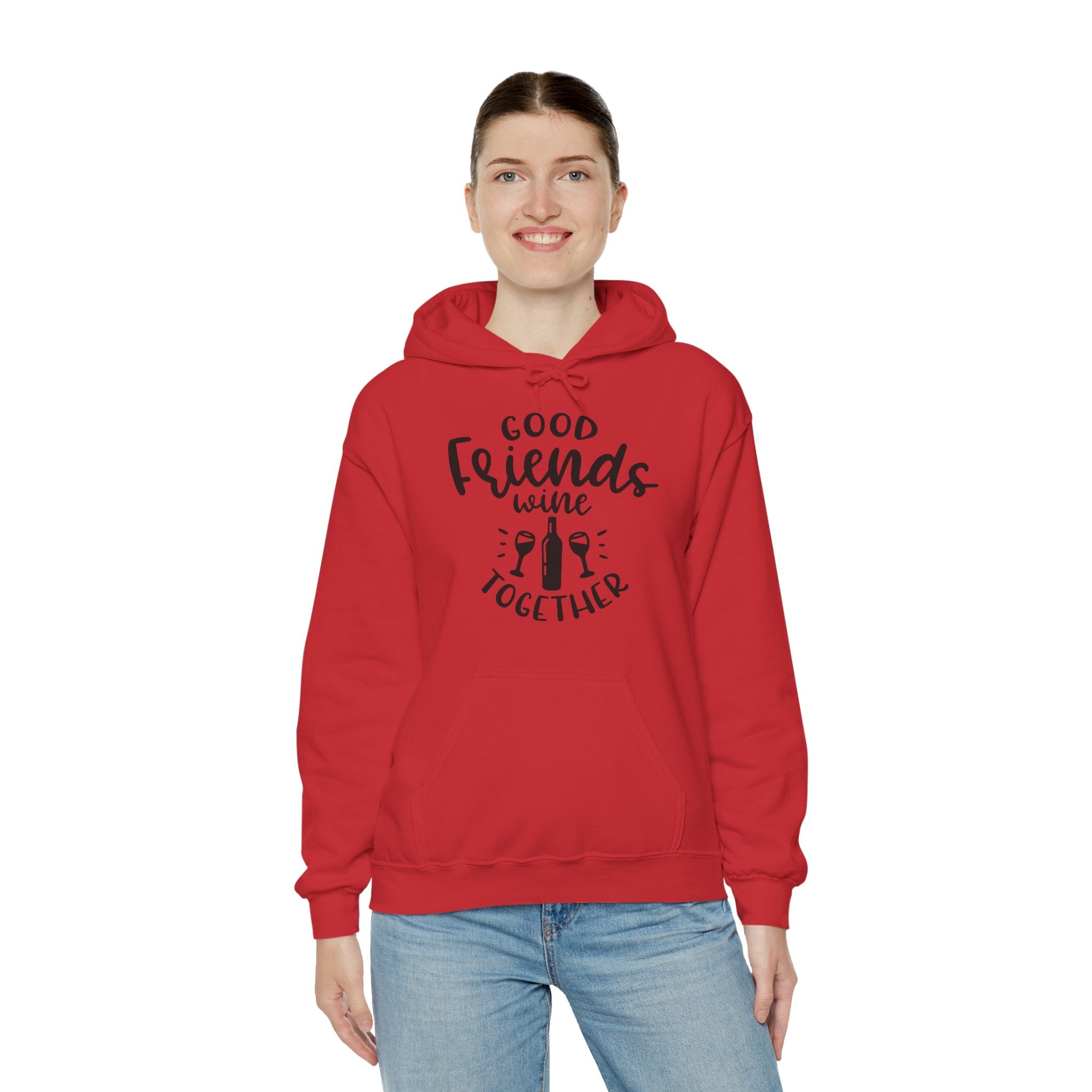 Good Friends Wine Hoodie