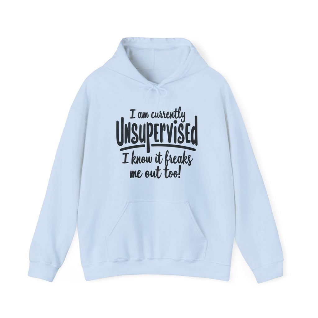 Currently Unsupervised Hoodie