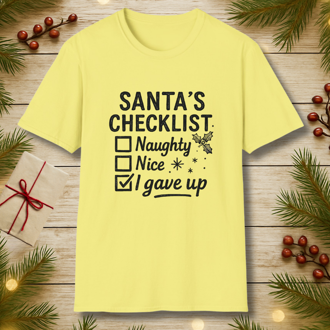 Santa's Checklist T-Shirt