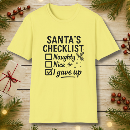 Santa's Checklist T-Shirt