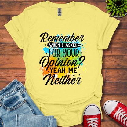 Remember When T-Shirt