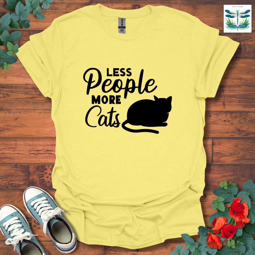 Less People More Cats T-Shirt