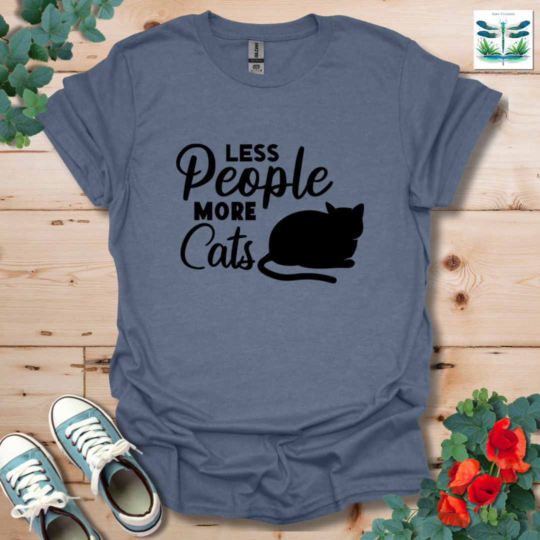 Less People More Cats T-Shirt