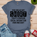 You Read My T-Shirt