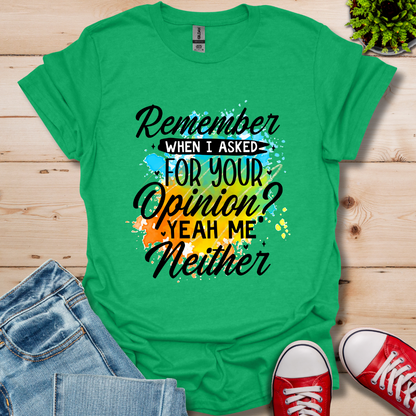 Remember When T-Shirt