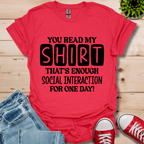 You Read My T-Shirt