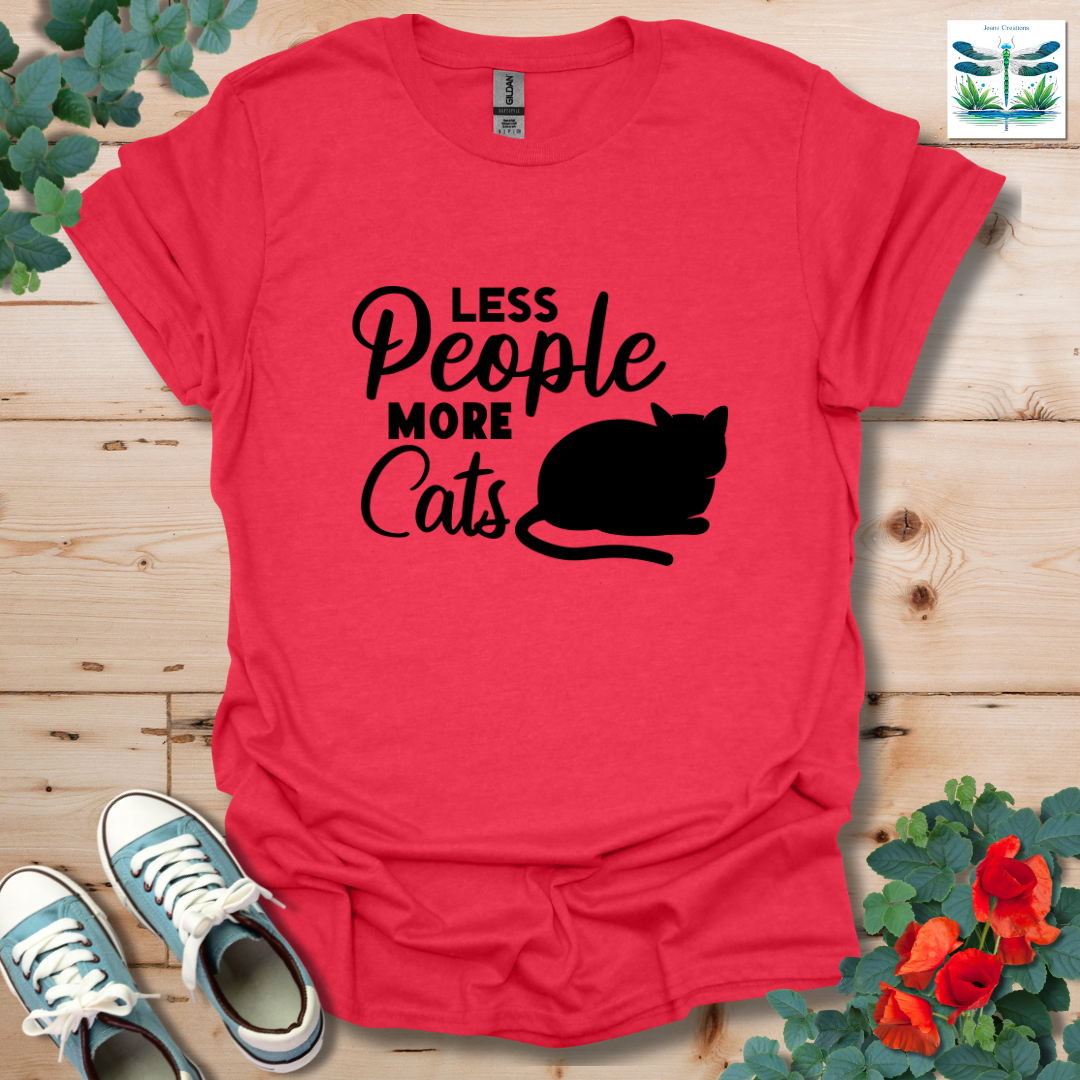 Less People More Cats T-Shirt