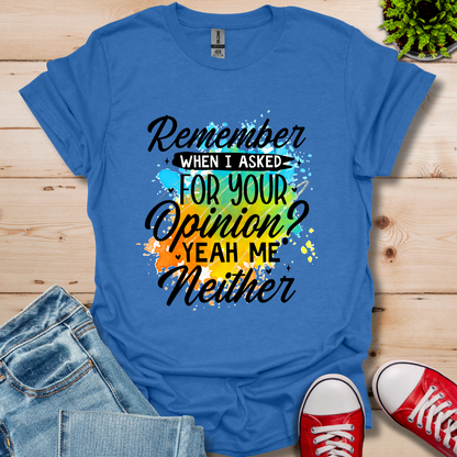 Remember When T-Shirt