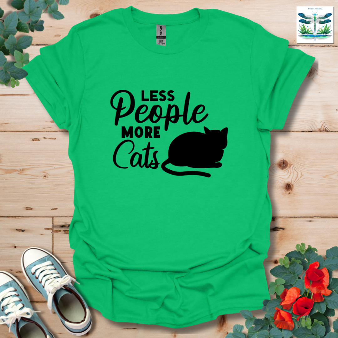 Less People More Cats T-Shirt