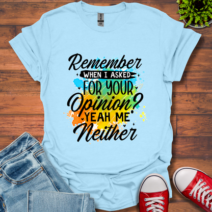 Remember When T-Shirt