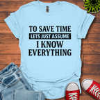 To Save Time T-Shirt