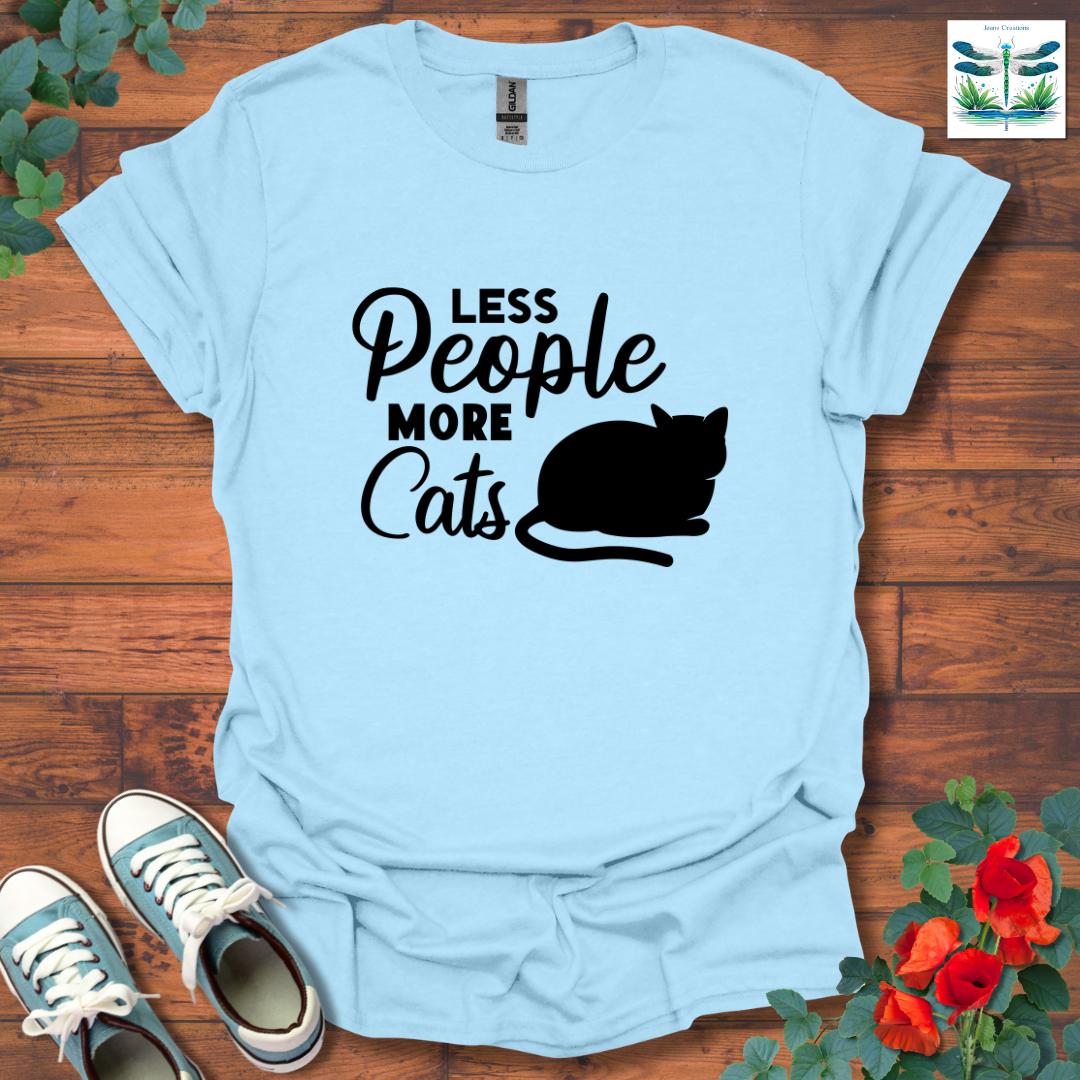 Less People More Cats T-Shirt