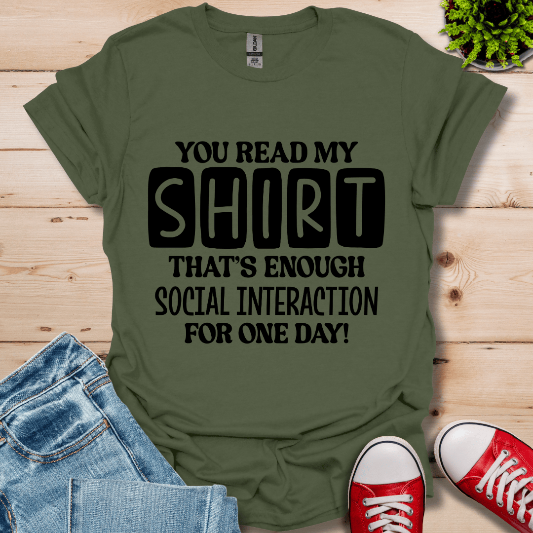 You Read My T-Shirt
