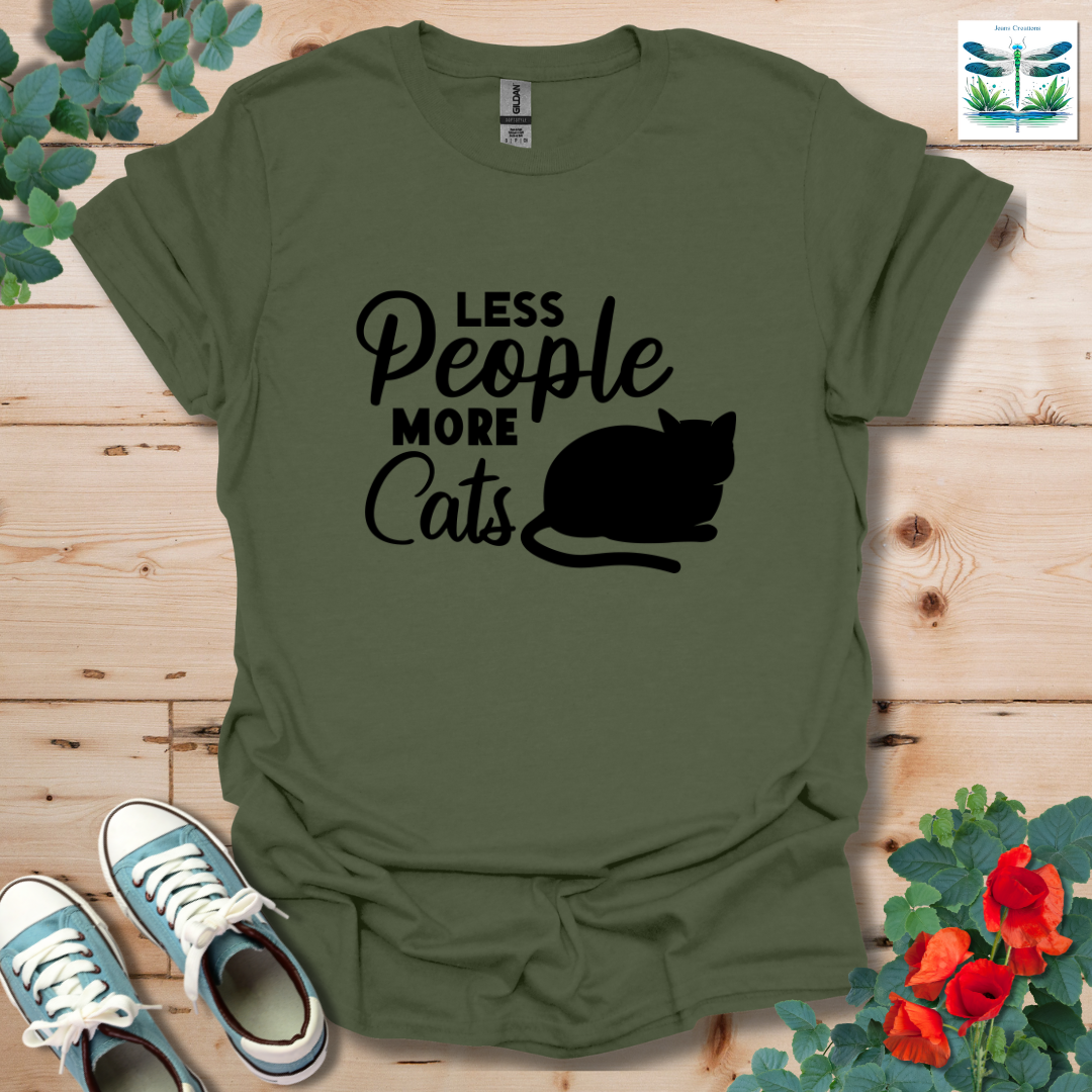 Less People More Cats T-Shirt