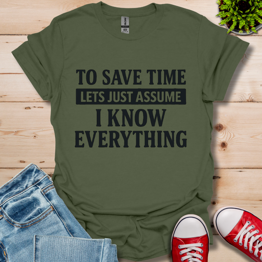 To Save Time T-Shirt