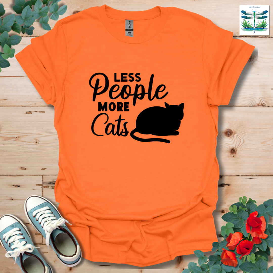 Less People More Cats T-Shirt