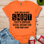 You Read My T-Shirt