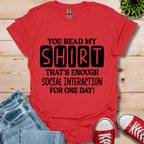 You Read My T-Shirt