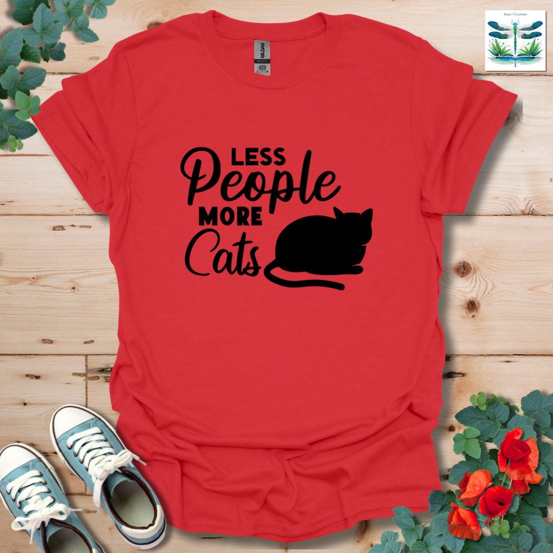 Less People More Cats T-Shirt