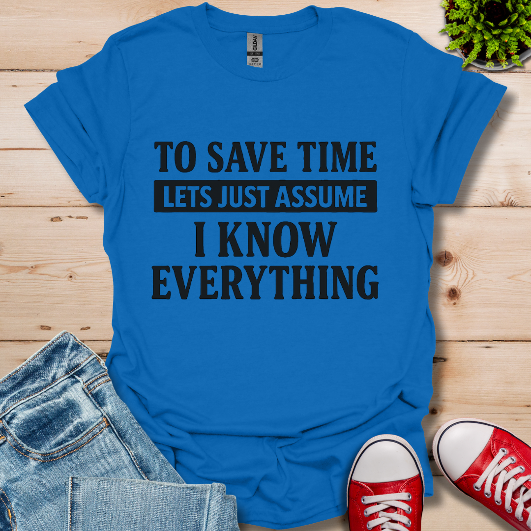 To Save Time T-Shirt