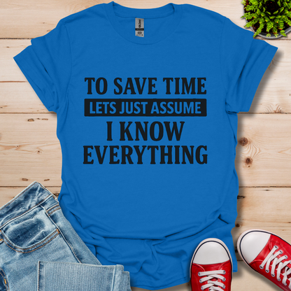 To Save Time T-Shirt