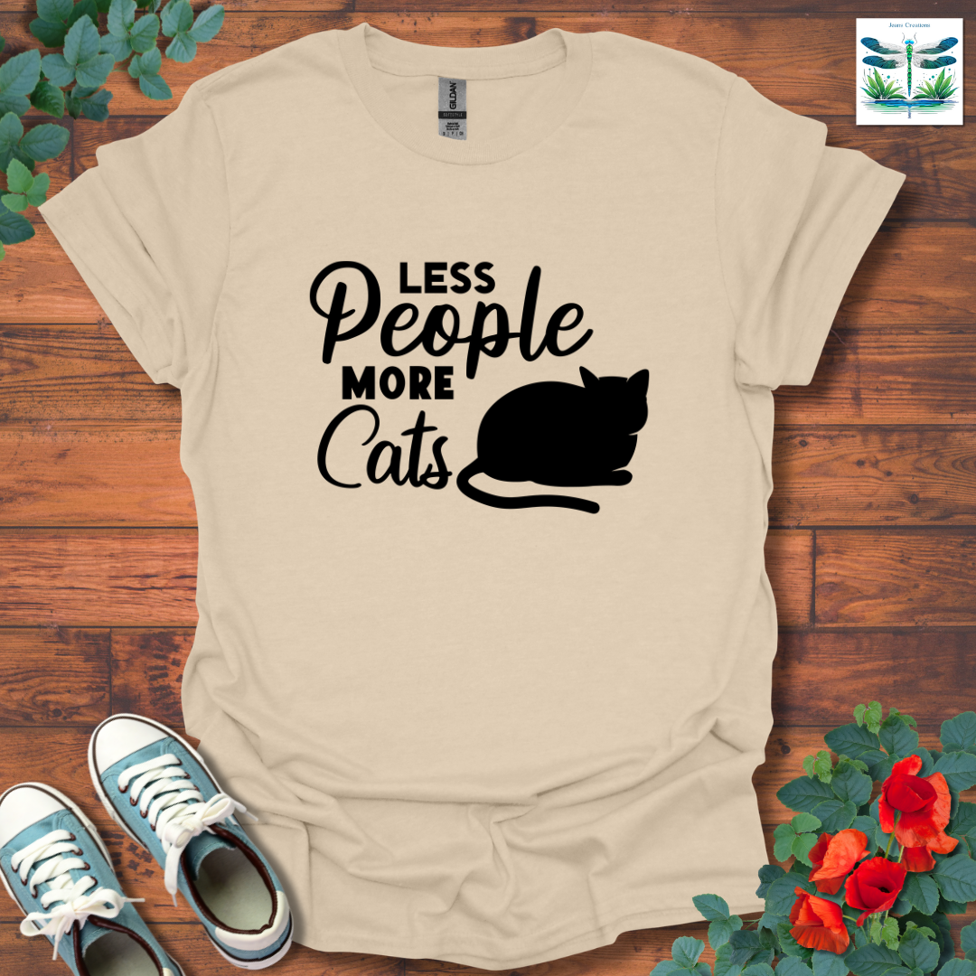 Less People More Cats T-Shirt