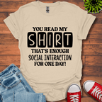 You Read My T-Shirt