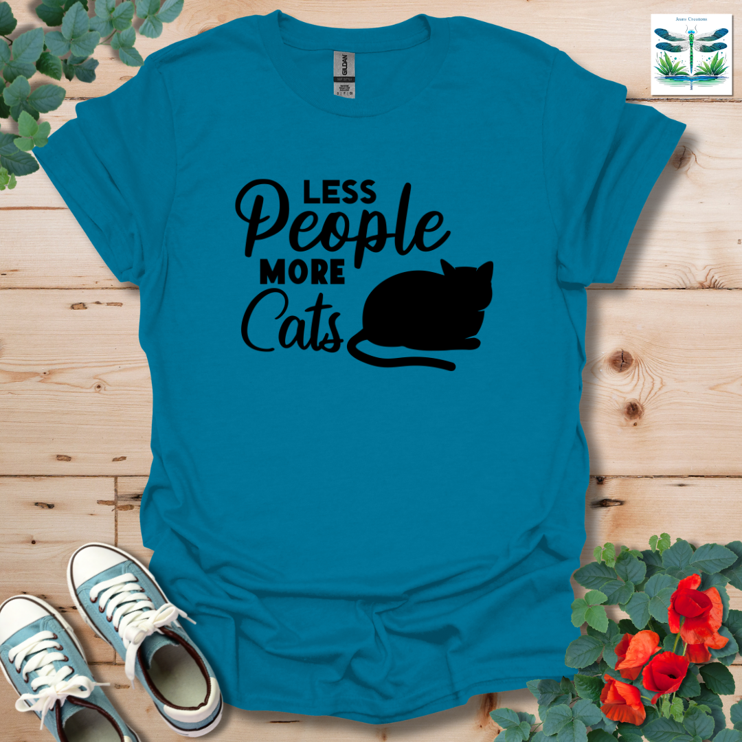 Less People More Cats T-Shirt