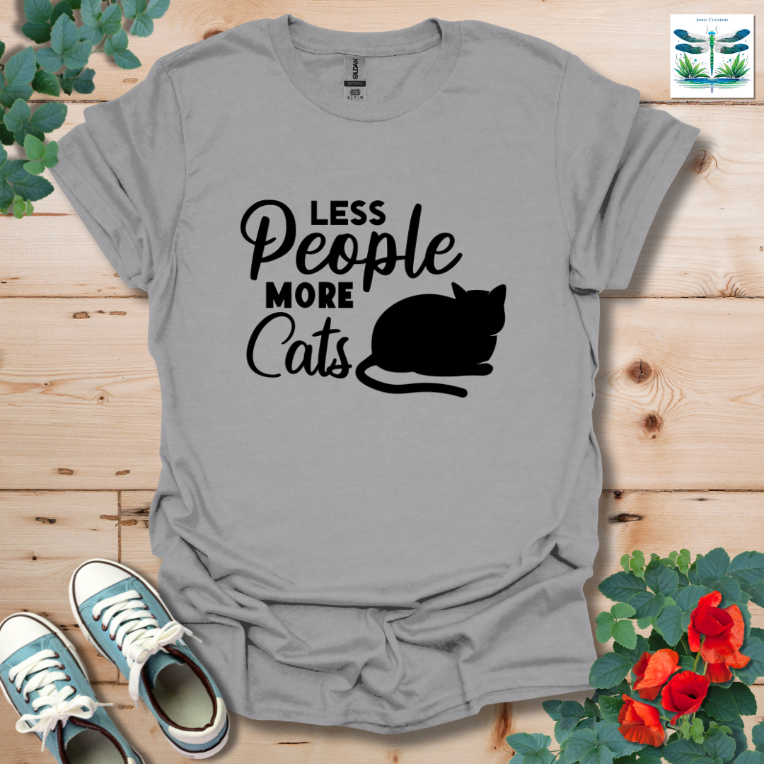 Less People More Cats T-Shirt